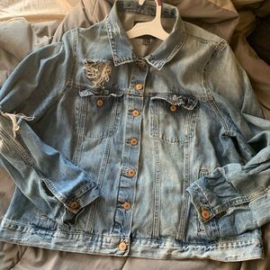 Distressed Jean Jacket